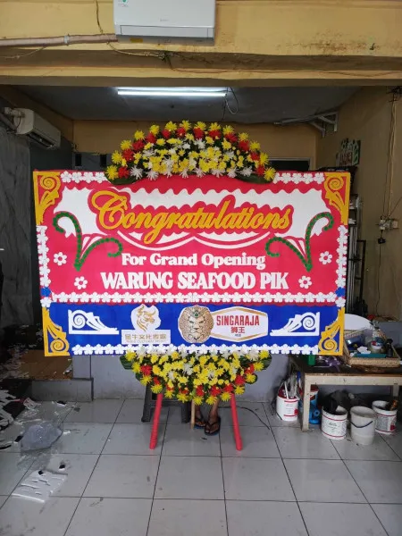Papan Bunga Ucapan Selamat Jayamukti Blanakan